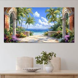 Tropical Gateway to Tranquility - NicheCanvas
