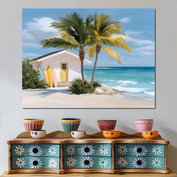 Tropical Breeze Shack Escape - NicheCanvas