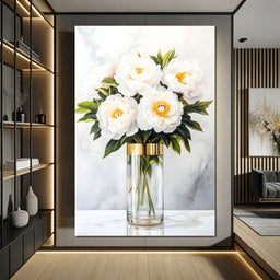 Opulent Peony Elegance - NicheCanvas