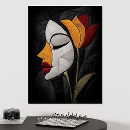 Embroidered Grace - TooplesArt - NicheCanvas