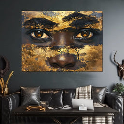 Golden Gaze of Nature - Sakeem Gibbs - NicheCanvas