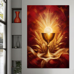 Sacred Grain and Golden Cup - NicheCanvas