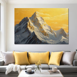 Golden Summit Dawn Radiance - NicheCanvas
