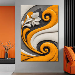 Fusion of Flower and Flow - TooplesArt - NicheCanvas