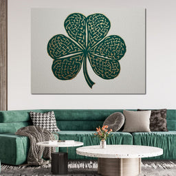 Clover Gold Leaf Charm - NicheCanvas