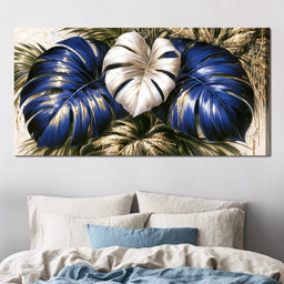Gilded Foliage Under Midnight Light - NicheCanvas
