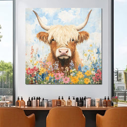 Highland Bloom Encounter - NicheCanvas