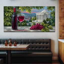 Vineyard Reverie Temple View - NicheCanvas