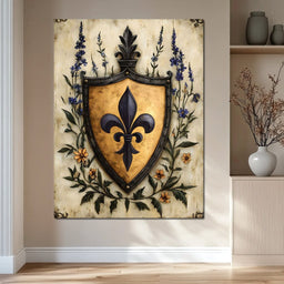Noble Fleur De Lys Emblem - NicheCanvas