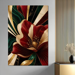 Gilded Petals Of Luxury - NicheCanvas