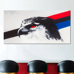 Fierce Hawk Gaze - NicheCanvas