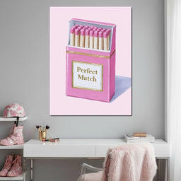 Perfect Match Pink Matchbox - NicheCanvas