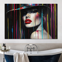 Vibrant Elegance Strokes - NicheCanvas