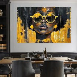 Golden Solitude Statement - Sakeem Gibbs - NicheCanvas