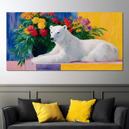 Polar Tranquility with Blooms - NicheCanvas