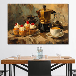 Espresso and Cherry Cupcakes - NicheCanvas