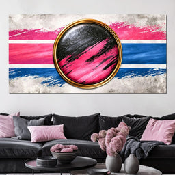 Collision of Modern Circles - NicheCanvas