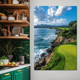 Coastal Greens Harmony - NicheCanvas