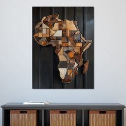 Africa Wooden Art - Johanjjf - NicheCanvas