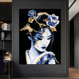 Golden Kintsugi Porcelain Spirit - NicheCanvas