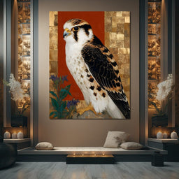 Golden Falcon Majesty - NicheCanvas