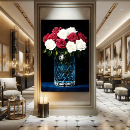 Velvet Petals Crystal Blooms - NicheCanvas