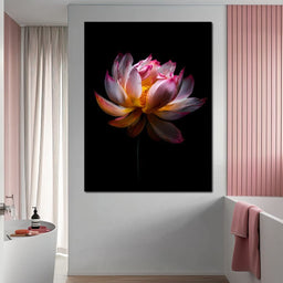 Luminous Lotus Radiant Petals - NicheCanvas