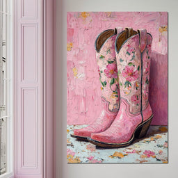 Floral Western Romance - NicheCanvas