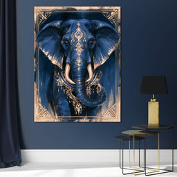Gilded Wisdom of the Midnight Sage - NicheCanvas