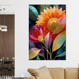 Radiant Blooming Spectrum - NicheCanvas