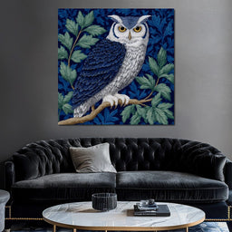 Majestic Owl Among Leaves - NicheCanvas