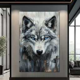 Sovereign Wolf's Stare - NicheCanvas