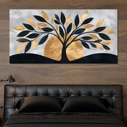 Golden Dawn Tree Reverie - NicheCanvas