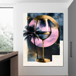 Solstice Evening at the Coastal Lounge - NicheCanvas