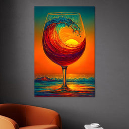 Sunlit Wave Enchantment - NicheCanvas