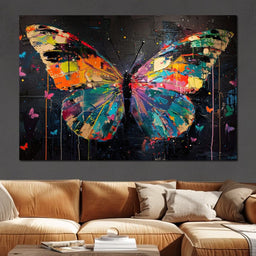 Enchanted Butterfly Mosaic - NicheCanvas