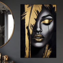 Golden Elegance Enigma - NicheCanvas