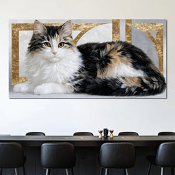 Mystic Feline Repose - NicheCanvas