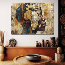 Golden Silhouette Reverie - Sakeem Gibbs - NicheCanvas