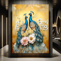 Peacock Serenade - TooplesArt - NicheCanvas