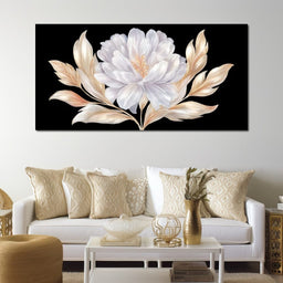 Elegant Ivory Petal Radiance - NicheCanvas