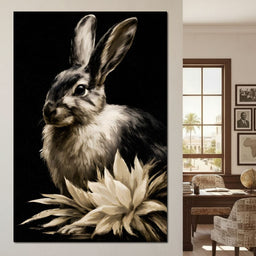 Quiet Contemplation Of The Wild Hare - NicheCanvas