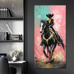 Galloping Western Stallion Energy - NicheCanvas