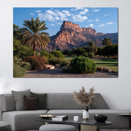 Desert Oasis Mesa Sunrise - NicheCanvas