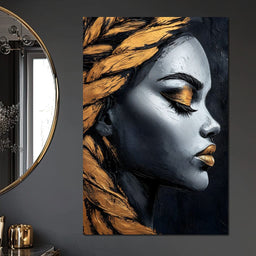 Golden Reflections Elegance - NicheCanvas