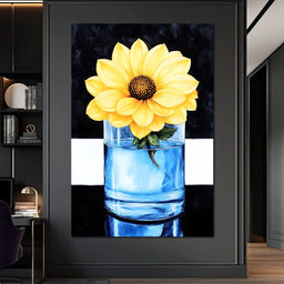 Golden Petal Reflection - NicheCanvas