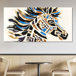 Majestic Equine Mosaic Dance - Alicia Smith - NicheCanvas