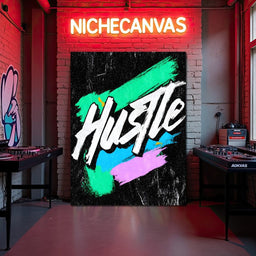 Neon Street Hustle Energy - NicheCanvas