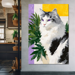 Maine Coon Violet Eye Majesty - NicheCanvas