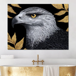 Majestic Sentinel Golden Leaves - NicheCanvas